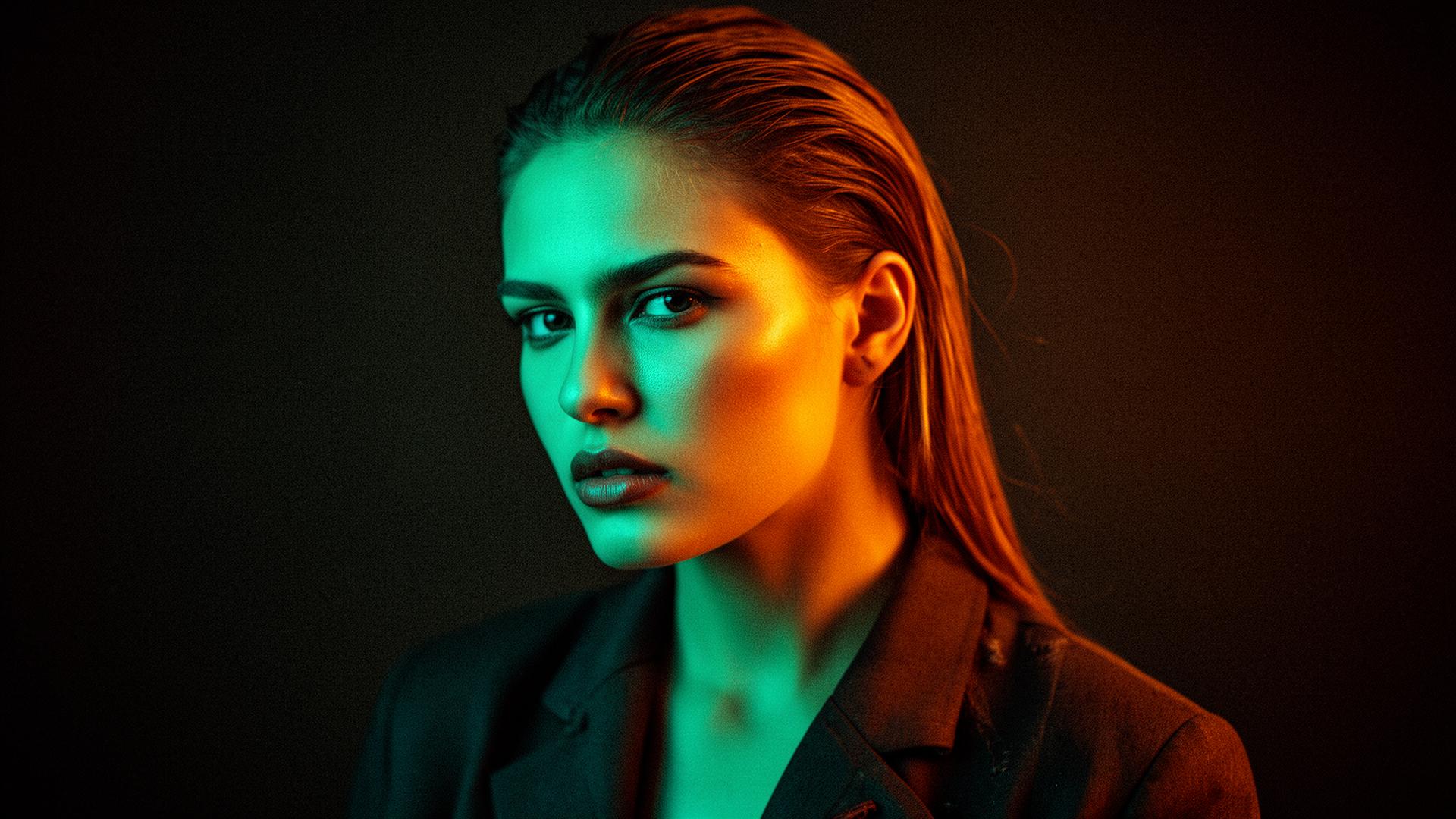 Cinematic graded portrait
